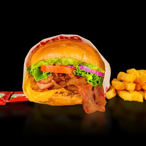 Hamburguesa Especial de Rib Eye + Guacamole + Tocino