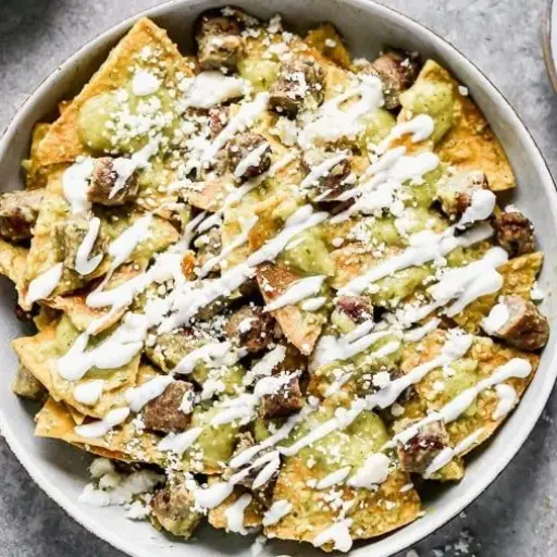 Chilaquiles con Arrachera 