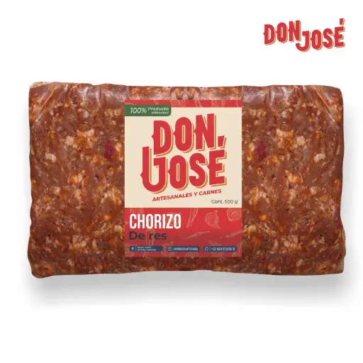 Chorizo casero de res 500grs 