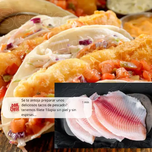 FILETE DE TILAPIA 3 PZAS