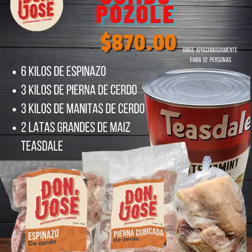 COMBO POZOLE TEASDALE PARA 12