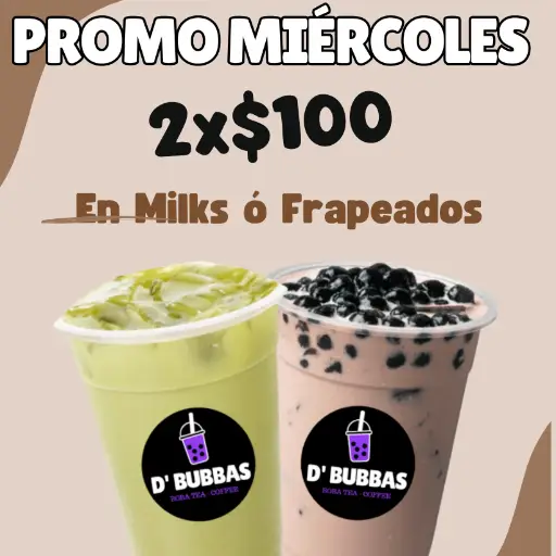MIÉRCOLES 2X$100