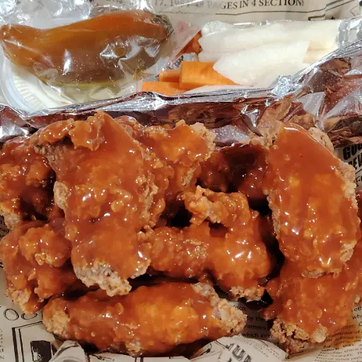 Pollito crunchy bañado