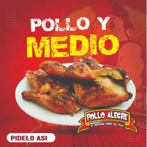 PROMO POLLO Y MEDIO