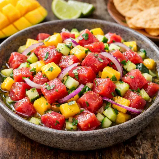 Ceviche de Atun Mango