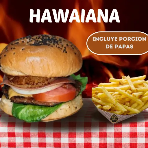 Hamburguesa hawaiana