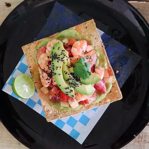 Tostada de Camarón