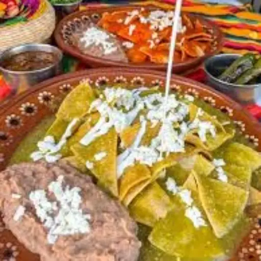 Chilaquiles c/frijoles