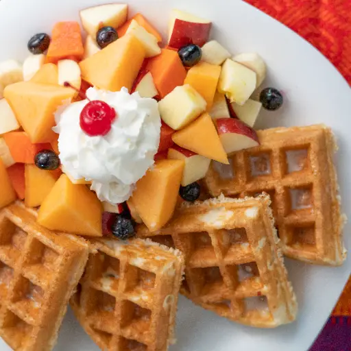 Waffle con Fruta