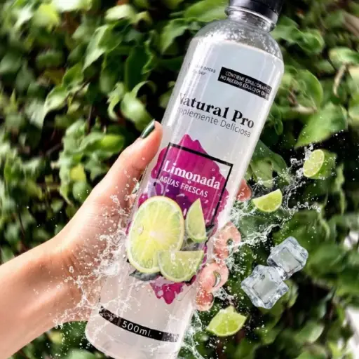 Botella Agua de Limón con splenda 500ml