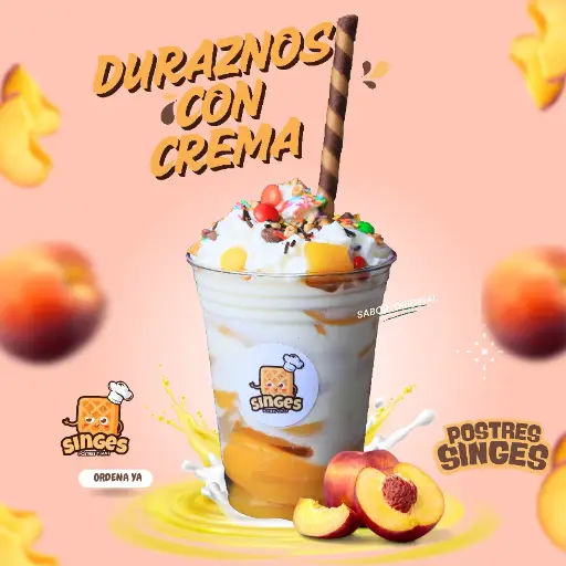 DURAZNOS CON CREMA