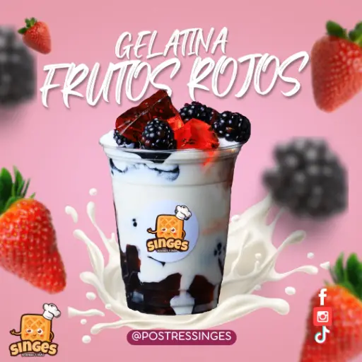 GELATINA DE FRUTOS ROJOS