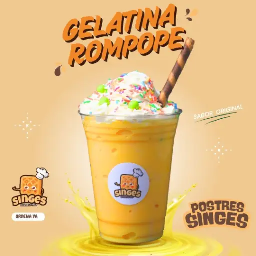 GELATINA DE ROMPOPE