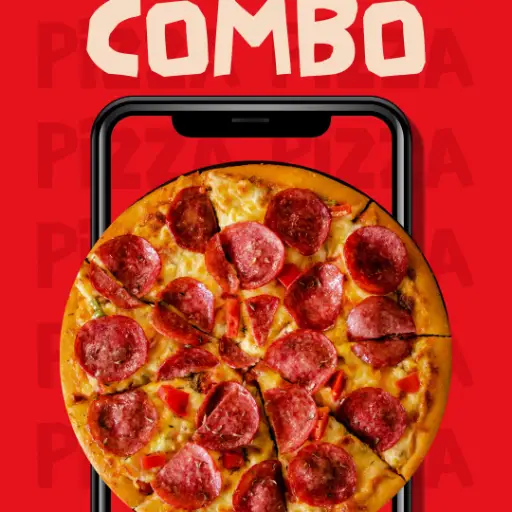 Pizza y papas a la francesa 