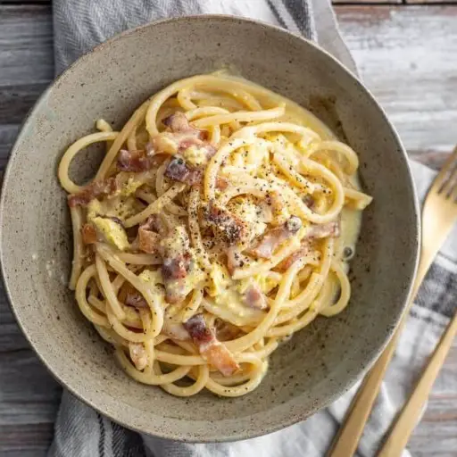 Spaguetti a la Carbonara