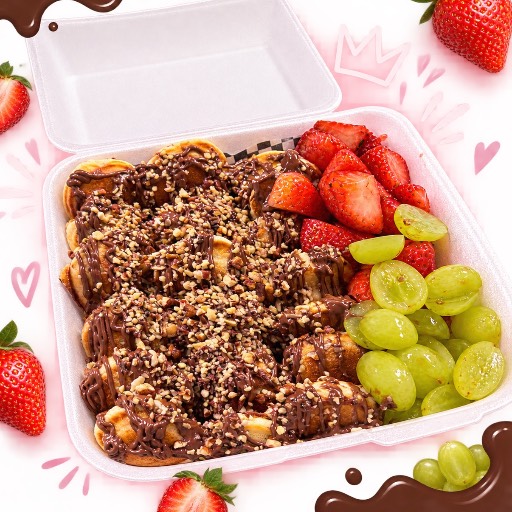 Mini hotcakes con Fruta 
