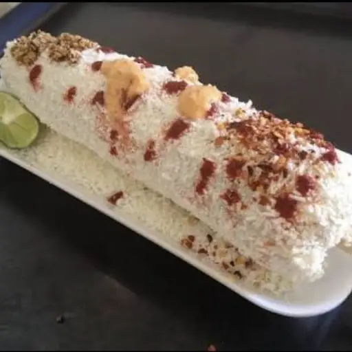 Elote entero con palito con chile y limon o preparado al gusto 