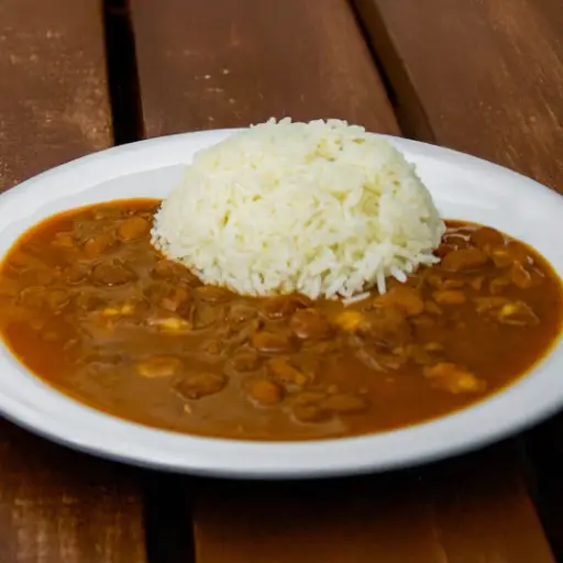 Porción De Arroz Con Menestra