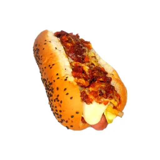 HOT- DOG CON CHORIZO Y QUESO