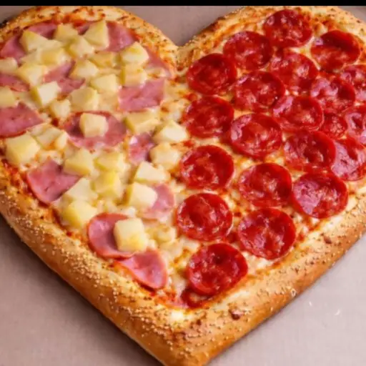 Pizza corazón 