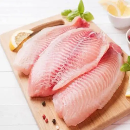 Caja de filete de tilpa 100% 4.56kg 3-5