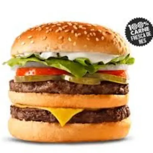 VUELVE DOBLE CARNE TU HAMBURGUESA