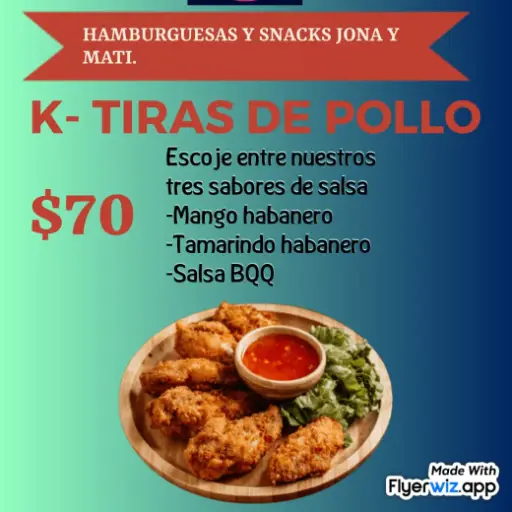 K-TIRAS DE POLLO