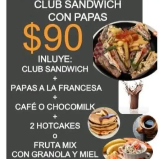 Paquete 1 Club Sandwich