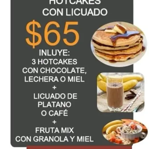 Paquete 3 Hotcakes