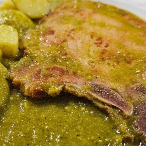 CHULETE AHUMADA EN SALSA VERDE