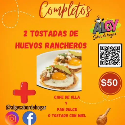 TOSTADAS DE HUEVOS RANCHEROS