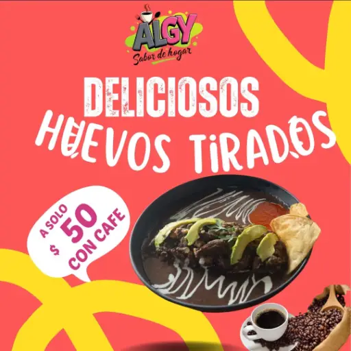 HUEVOS TIRADOS +1 CAFE