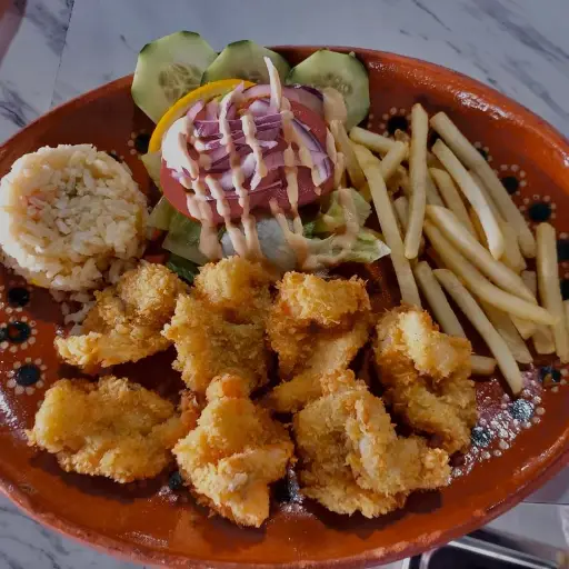 Camarones empanizados 