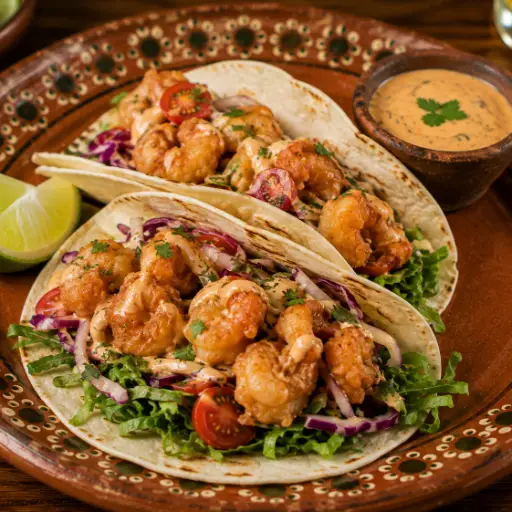 Tacos de camarón 