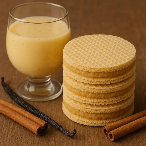 Oblea De Rompope Con Vainilla Y Canela 