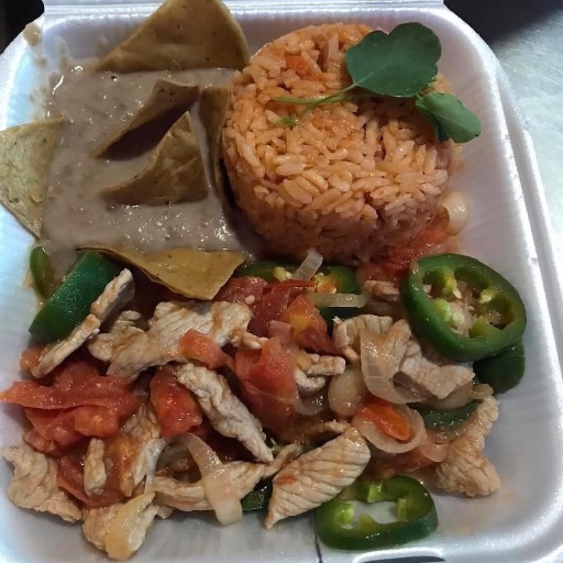 Bistec a la mexicana.