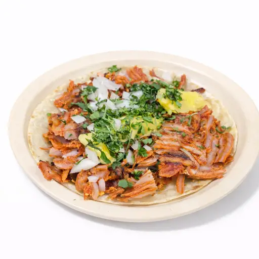 Taco de pastor en harina