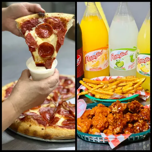 PEPPERONI + 10 PZAS + PAPAS + REFRESCO