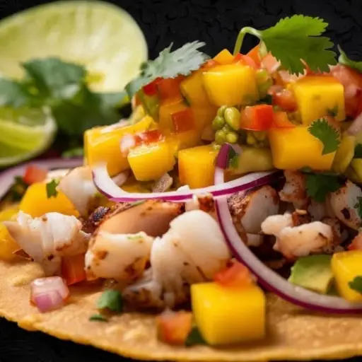 CEVICHE CAMARON CON MANGO