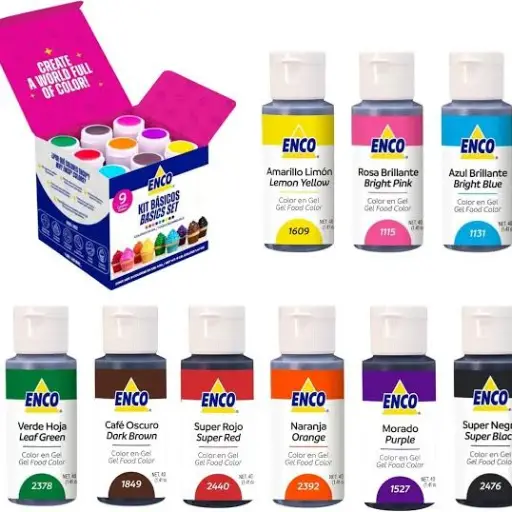 Colores en gel enco