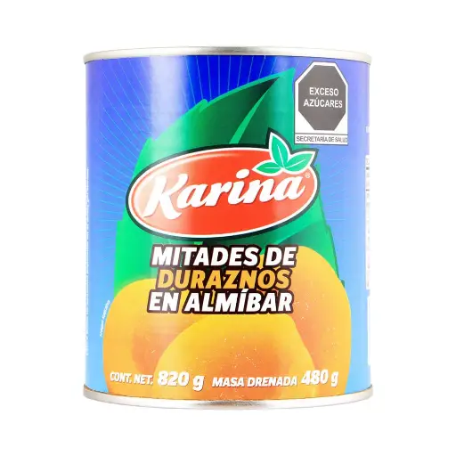 Duraznos en mitades karina
