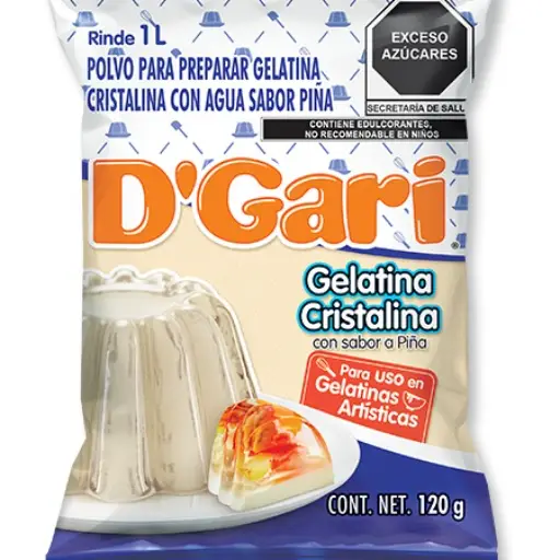 Gelatina cristalina piña 