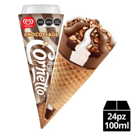 Cornnetto cono chocollage