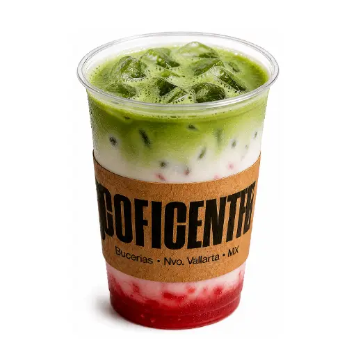 Matcha Fresa Latte