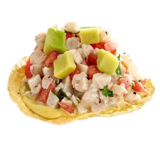 Tostada de pescado