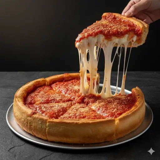 Pizza estilo Chicago Magnus Carnes 