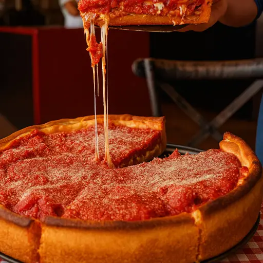 Pizza estilo Chicago Hawaiana Plus