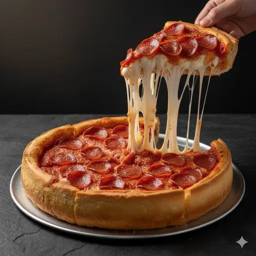 Pizza estilo Chicago American Dream solo Peperonni 