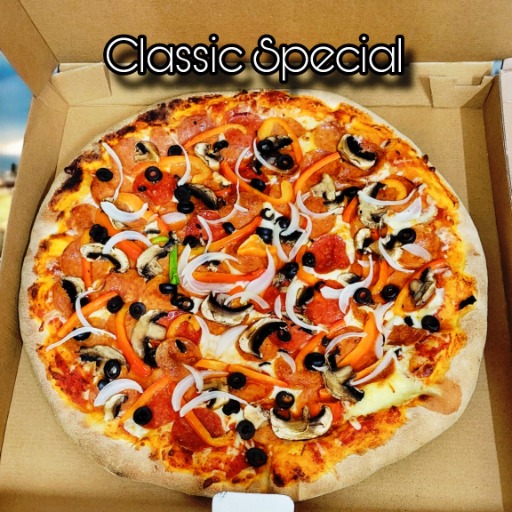 Pizza Classic Special con orilla rellena de queso 