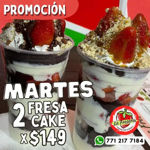 Promo 2 Fresa Cake